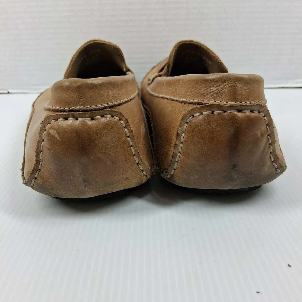 Red Wing Shoes Mens 9.5M Tan Leather Driving‎ Loafers Moc Toe Slip On Brazil